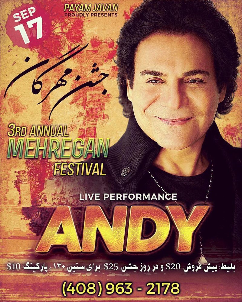 Mehregan Festival With Andy - PersianEvents